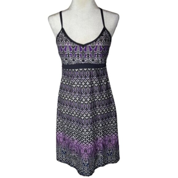 Athleta Dresses & Skirts - Athleta Bombay Shorebreak Racerback Swim Dress Purple/Gray Size Medium